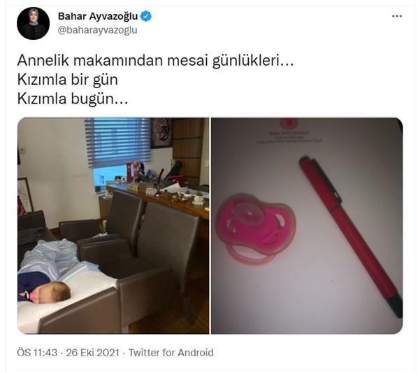 AK Partili Ayvazoğlundan annelik makamı paylaşımı