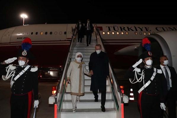 Cumhurbaşkanı Erdoğan, G20 Liderler Zirvesine katılmak için Romada