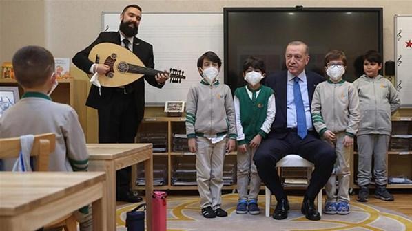 Cumhurbaşkanı Erdoğan, Palet Türk Müziği İlkokulunun açılışını  gerçekleştirdi