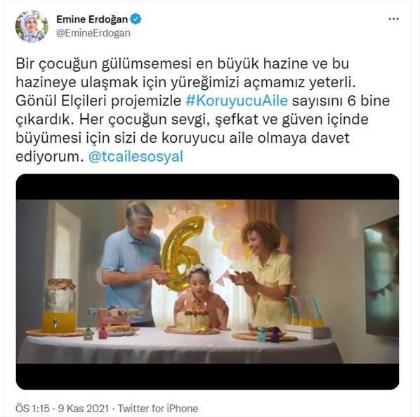 Emine Erdoğan: Koruyucu aile sayısını 6 bine çıkardık
