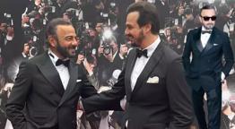 Kerem Alışık ve Oğlu Sadri Alışık Cannes kırmızı halısında birlikte poz verdi!