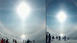 Erzurum’da muhteşem doğa olayı! Gören telefonuna sarıldı