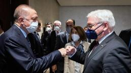 Cumhurbaşkanı Erdoğan, Alman mevkidaşı Steinmeier ile görüştü