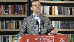 İBB Başkanı İmamoğlu, 'Kütüphane Troleybüs'ün açılışını yaptı