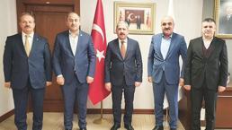 Sağlık-Sen’den Hazine ve Maliye Bakan Yardımcısı Gürcan’a ziyaret