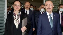 Bakan Muş, Arnavutluk Bakanı ile Kapıkule'de buluştu