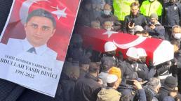 Şehit Polis Abdullah Yasir Binici son yolculuğuna uğurlandı