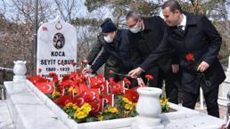 Çanakkale Savaşları kahramanı Seyit Onbaşı mezarı başında anıldı