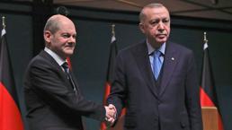 Cumhurbaşkanı Erdoğan, Almanya Başbakanı Olaf Scholz ile görüştü