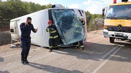 Eskişehir'de cezaevi nakil aracı devrildi: 6 yaralı
