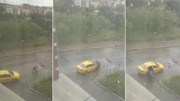 Taksici dehşeti! Ücrete itiraz eden kadın turisti darbedip yere fırlattı