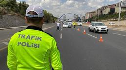 Ankara'da bayram öncesi 1500 polisle trafik denetimi