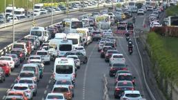 İstanbul'da trafikte yoğunluk