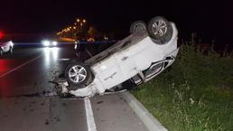 Otomobil takla attı: 3’ü ağır 4 yaralı