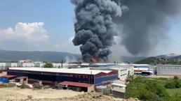 Bursa’da büyük fabrika yangını!