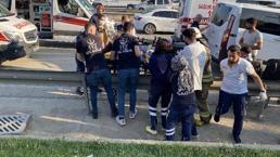 İşçileri taşıyan minibüs kaza yaptı: 11 yaralı