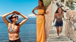 Aslı Enver bikinili tekne pozları ile beğeni topladı!