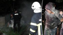 Zonguldak'ta adliye binası önünde alarm! Kendini yakmak istedi