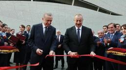 Cumhurbaşkanı Erdoğan ile Aliyev Zengilan Havalimanı'nın açılışını yaptı