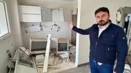 Ev sahibi 'çık' deyince çılgına döndü! Balyoz ve hilti ile dairenin altını üstüne getirdi