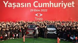 Togg banttan indi! Cumhurbaşkanı Erdoğan'dan ilk mesaj: Tekerine taş değmesin