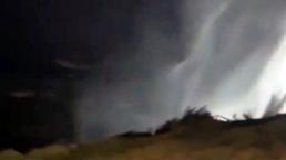 Antalya'da hayat felç oldu! Şiddetli fırtına dünyaca ünlü şelaleyi ters akıttı