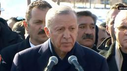 Cumhurbaşkanı Erdoğan afet bölgesinde: 1999 depreminden 3 kat daha büyük