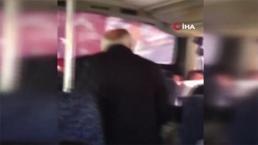 Öğrenci servisinde dehşete düşüren görüntüler!