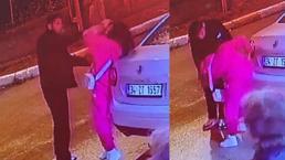 Eski sevgilisini sokak ortasında tekme tokat dövdü! Çevredekiler film izler gibi seyretti