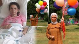 Kendisini 7 defa bıçaklayan kocasından 3 yıl sonra boşandı, zaferini balonlarla kutladı