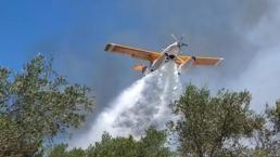 Yunanistan’da yangın söndürme uçağı düştü