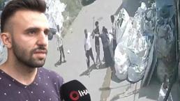 Dehşet anları kameralarda! 'Ellerinde satır ve sopalar vardı'
