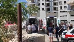 İnşaatta iskele çöktü: 1 ölü, 2 yaralı