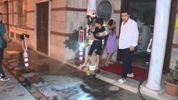 Otelde yangın paniği! Turistler tahliye edildi