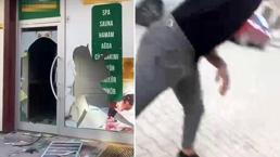 İstanbul’dan gelen baba masaj salonunu savaş alanına çevirdi