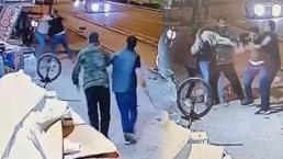 Cep telefonuyla görüntü çeken baba ile oğluna 'Ne bakıyorsun' dayağı!