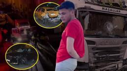 Hafriyat kamyonu şoförü dehşeti: 14 aracı ezdi, 2 polis, 1 bekçi toplam 9 yaralı