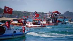 Teknelerin Cumhuriyet korteji büyük ilgi gördü