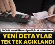 5000 TL emekli ikramiyesi için ek düzenleme! Detaylar belli oldu