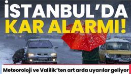 Yoğun kar yağışı ve yeni soğuk hava dalgası geliyor! İstanbul için kar alarmı verildi, sadece saatler kaldı, lapa lapa yağacak