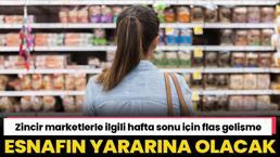 Zincir marketler pazar günü kapanıyor mu? Dikkat çeken gelişme