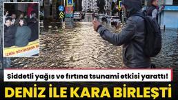Şiddetli yağış ve fırtına yurdu etkisi altına aldı! Sinop'tan acı haber geldi, İzmir'de deniz ve kara birleşti