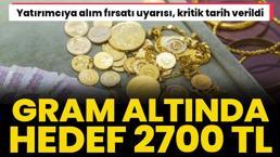 Altında hedef 2700 lira! Yatırımcıya alım fırsatı uyarısı, kritik tarih verildi