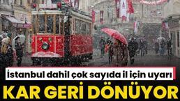 Lapa lapa kar yağışı başlıyor! İstanbul dahil çok sayıda kentte kar alarmı, gece yarısından önce geliyor