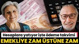 Emekliye zam üstüne zam! Kök ücret ve seyyanen zam müjdesi! Hesaplara yatıyor işte ödeme takvimi