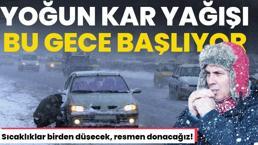 Kar bu gece Marmara'ya geri dönüyor: Lapa lapa kar yağacak! Sıcaklıklar aniden düşecek, resmen donacağız 