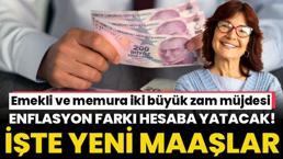 Emekli ve memura çifte zam müjdesi! Polis, hemşire avukat memur... İşte yeni maaş tablosu