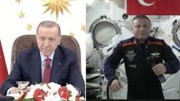 Cumhurbaşkanı Erdoğan, ilk Türk astronot Alper Gezeravcı ile görüştü