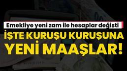 Emekliye yeni zam ile hesaplar değişti! İşte ek zamlı yeni emekli maaşı tablosu