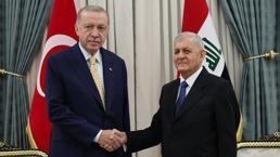 Cumhurbaşkanı Erdoğan'dan Irak ziyareti! İki lider bir araya geldi